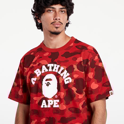 Red bape camo shirt discount