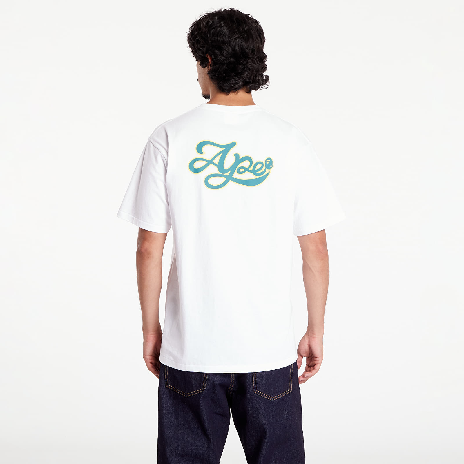 Tričká A BATHING APE Varsity Baseball Logo Tee White
