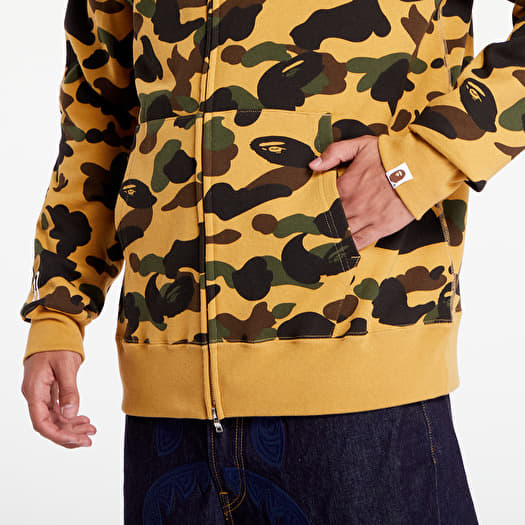 Hoodies and sweatshirts A BATHING APE 1St Camo 2Nd Shark Full Zip Hoodie Yellow Footshop