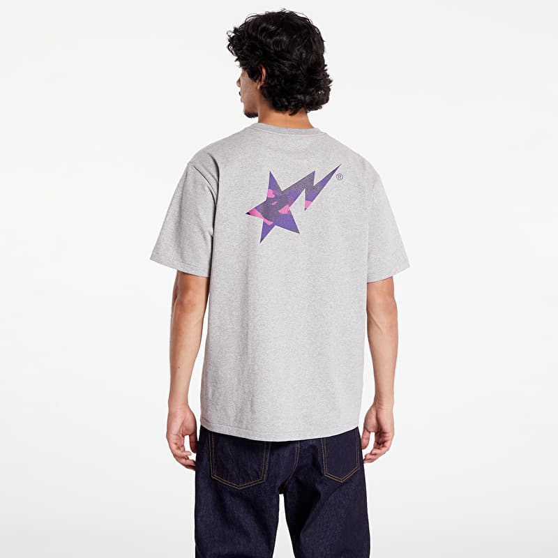 A BATHING APE Color Camo Bape Sta Logo Tee Gray | Footshop