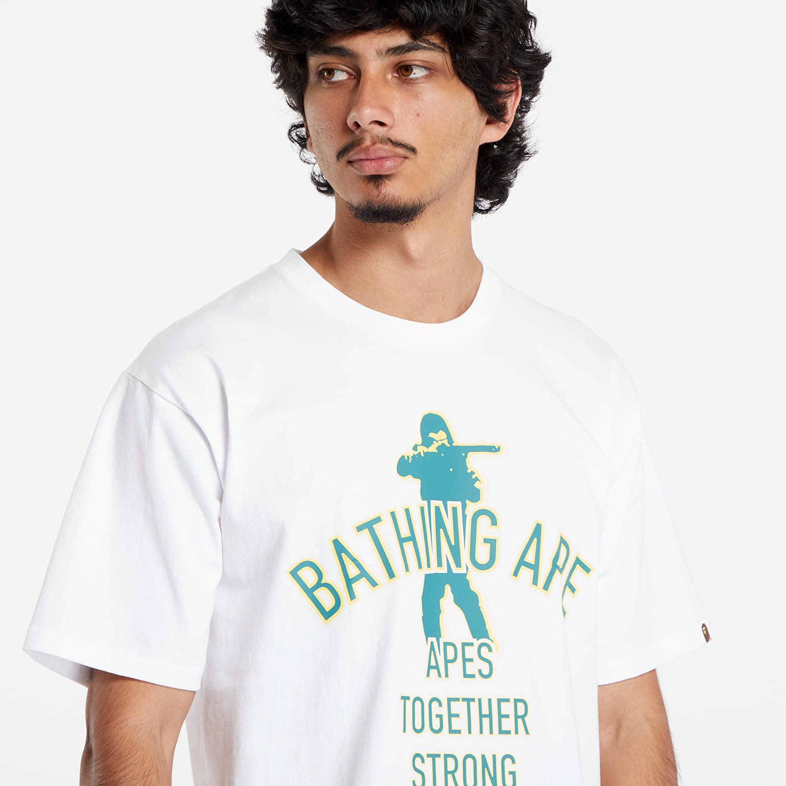 Tričká A BATHING APE Soldier Ats Tee White