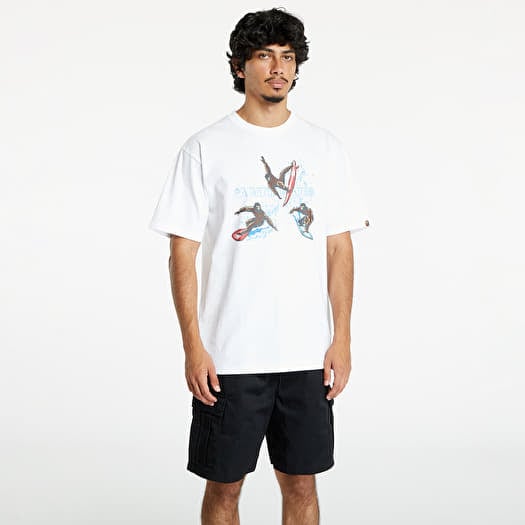 T-shirt A BATHING APE Surfing Apes Tee White