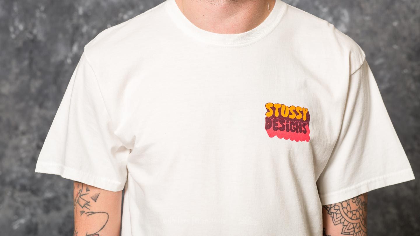 Marškinėliai Stüssy Politics Of Ecstasy Pigment Dyed Tee Natural