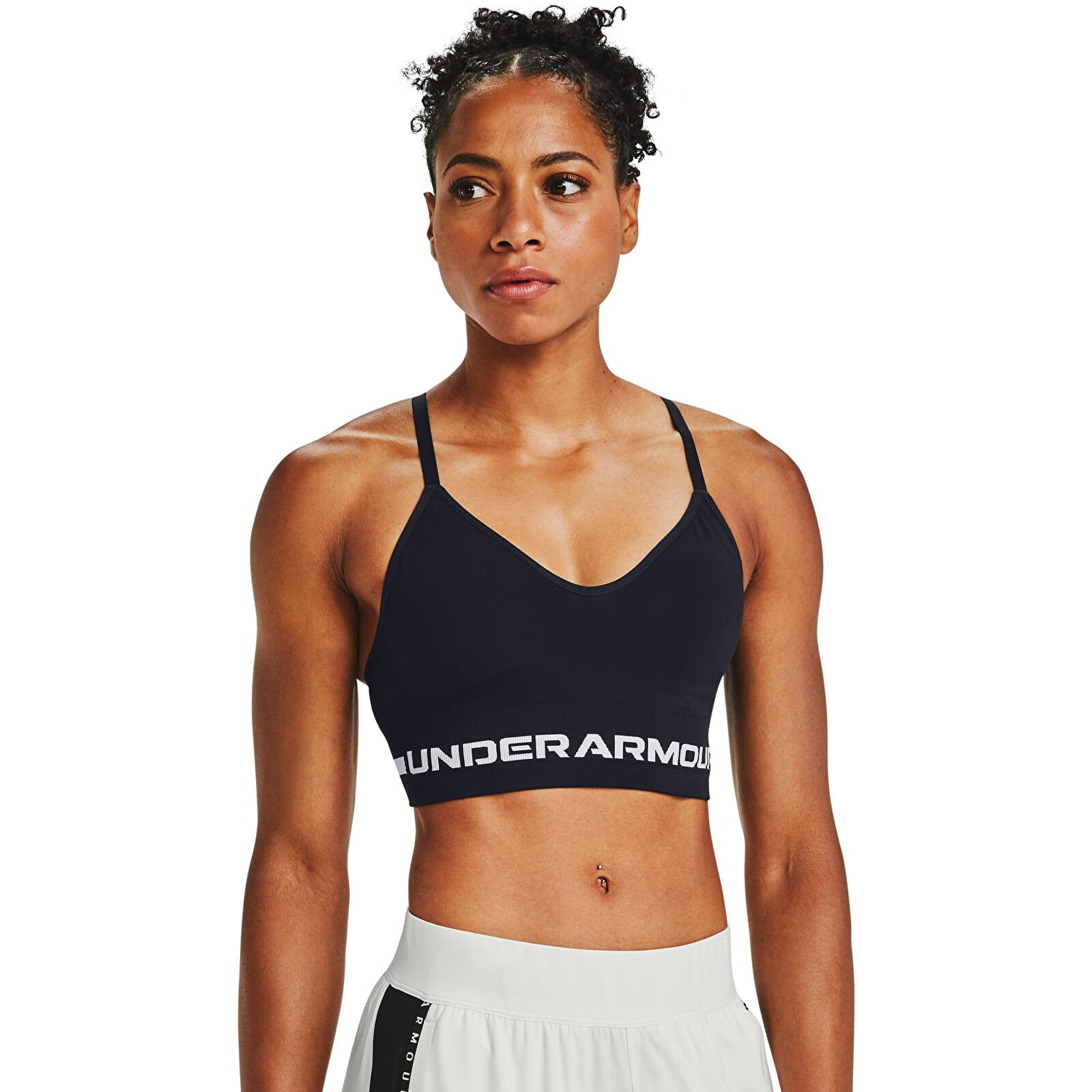 Bras Under Armour Seamless Low Long Bra Black
