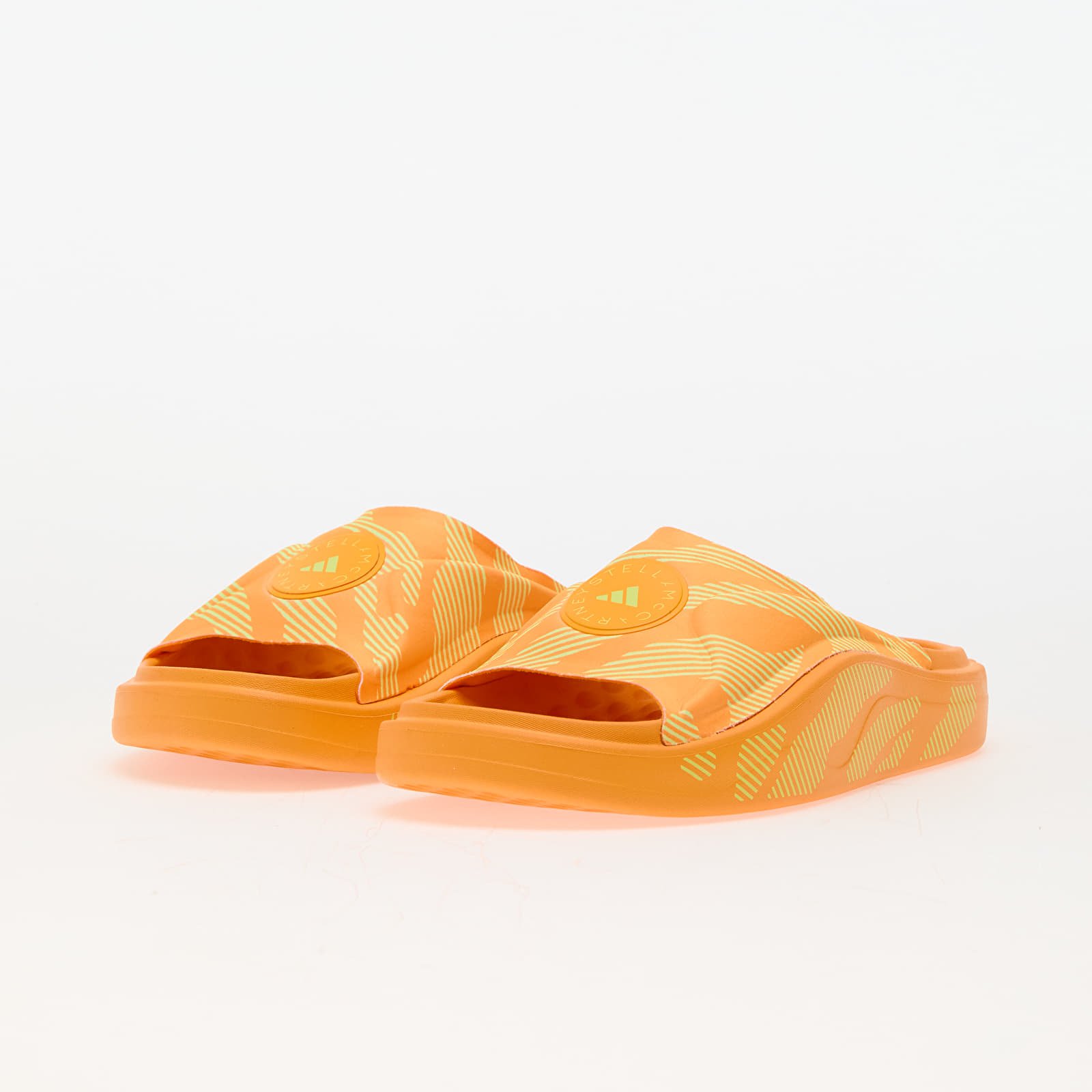 Încălțăminte și sneakerși pentru femei adidas x Stella McCartney Slide Crew Orange/ Crew Orange/ Signal Green