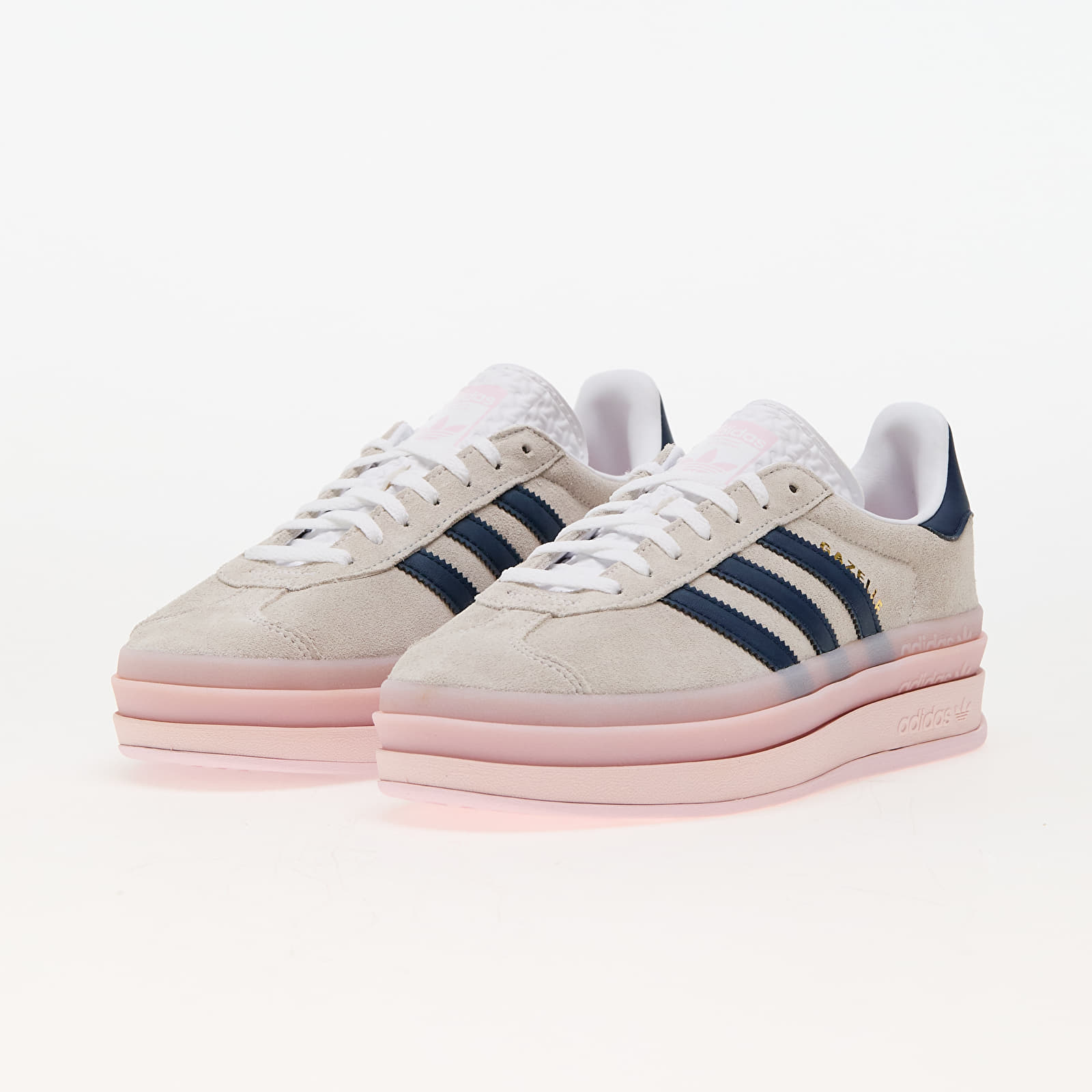 Sapatos de mulher adidas Gazelle Bold W Ftw White/ Clear Pink/ Night Indigo