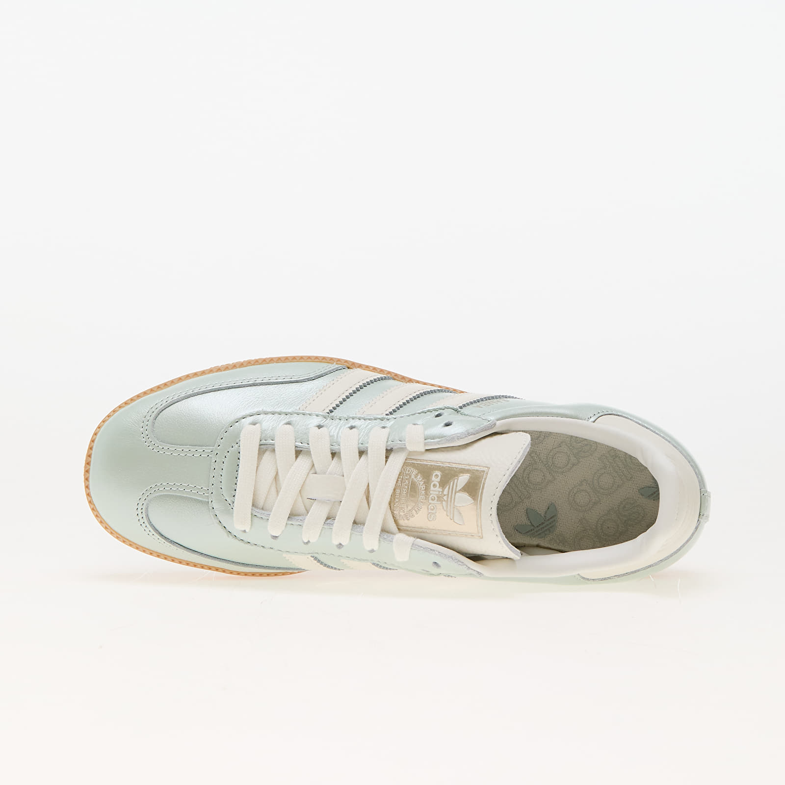 Damen Sneaker und Schuhe adidas Samba Og W Linen Green/ Off White/ Cyber Metallic
