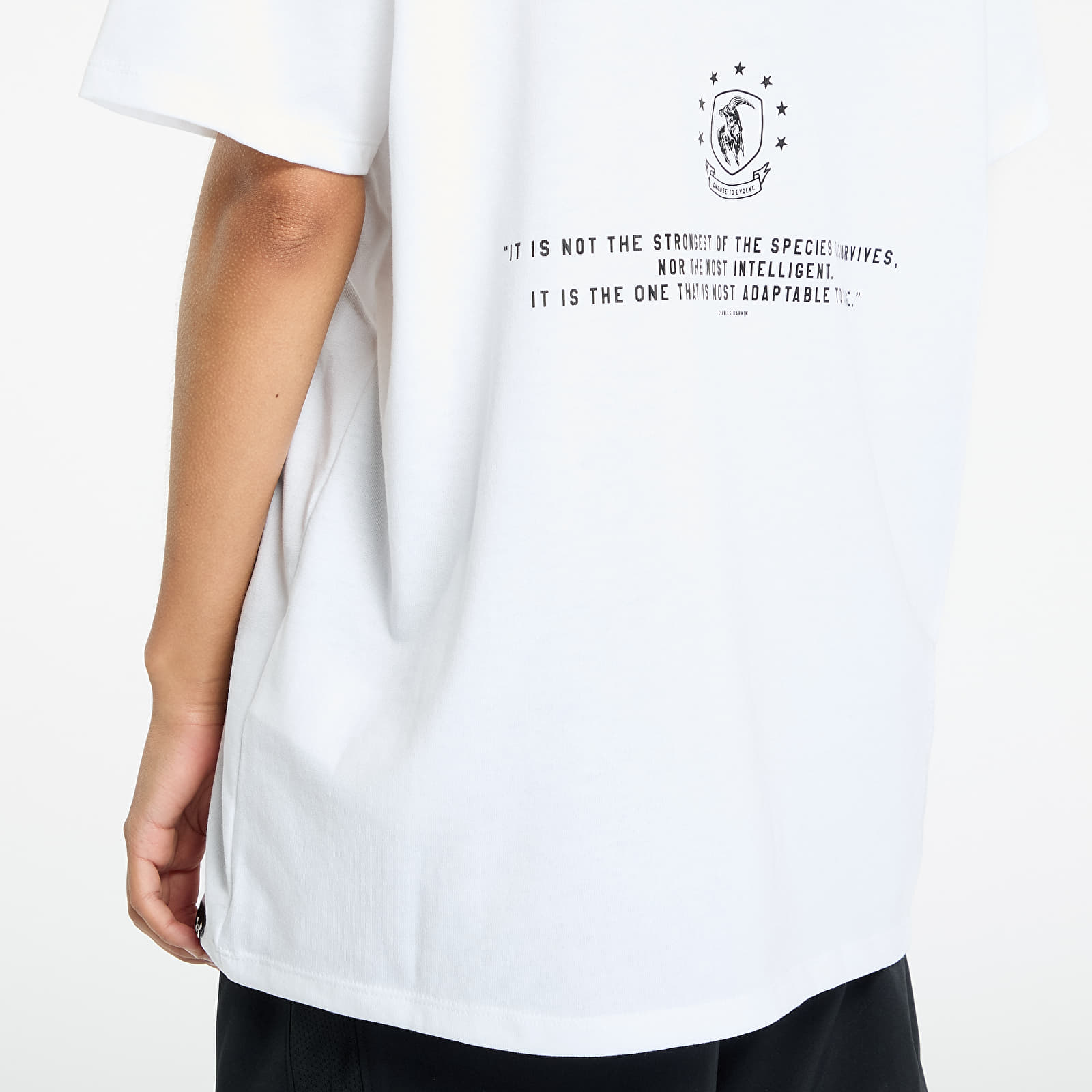 T-paidat Under Armour Project Rock Campus Q3 T-Shirt White/ Black