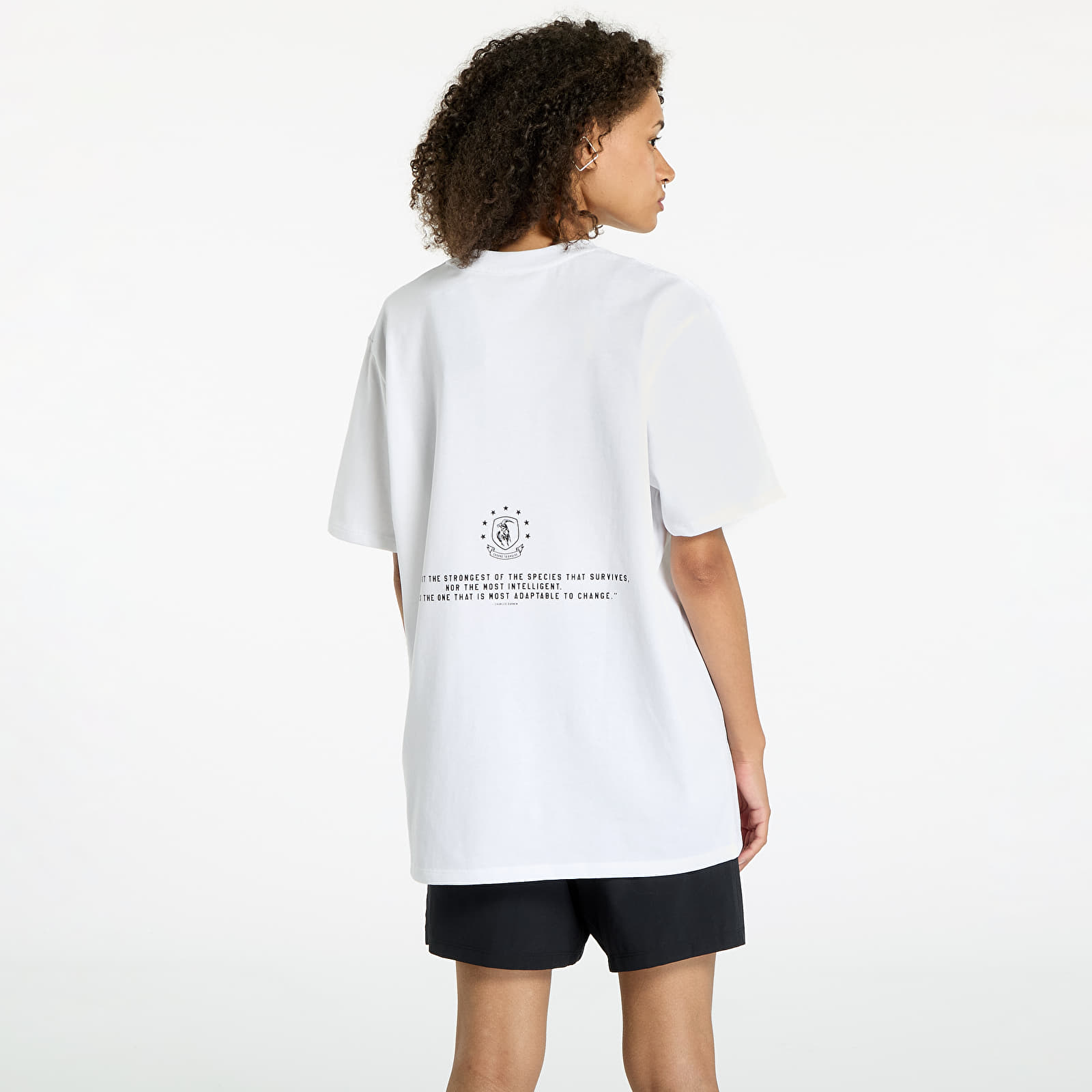 T-paidat Under Armour Project Rock Campus Q3 T-Shirt White/ Black