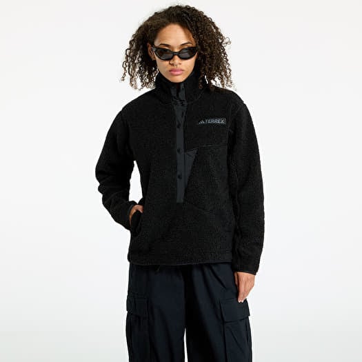 adidas Terrex Xploric High Pile Fleece Pullover Black