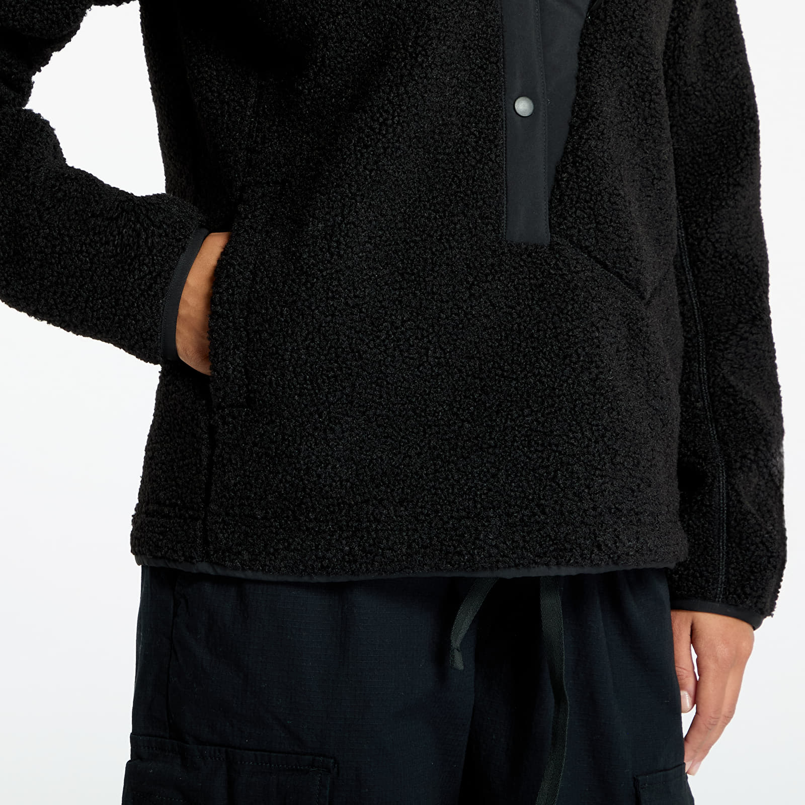 Dámské mikiny adidas Terrex Xploric High Pile Fleece Pullover Black