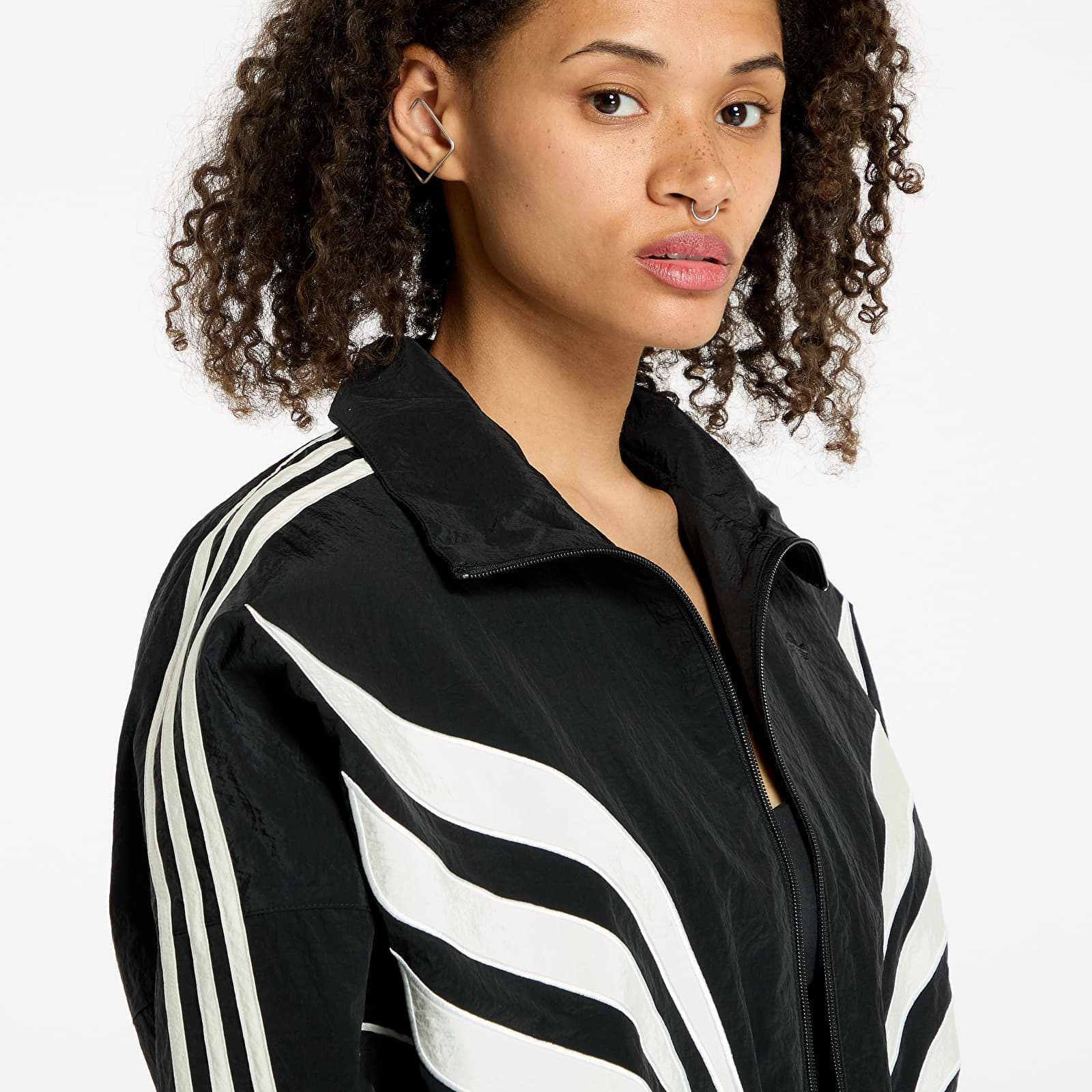 Jacheta adidas Crop Atlanta Track Top Black - 1 | YEO