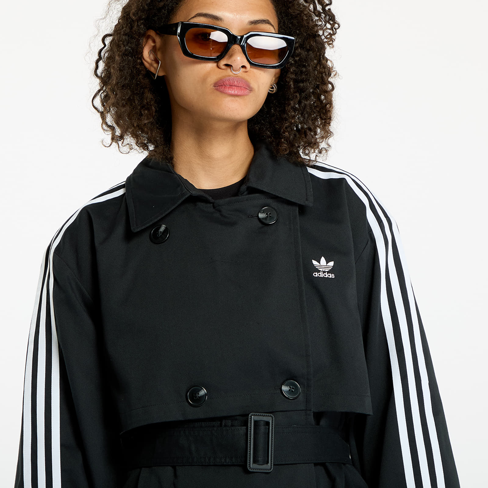 Kabátok adidas Tcoat Twill Black