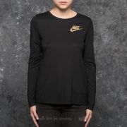 Nike women's metallic hotsell long sleeve shirt