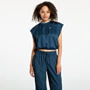 Nike Sportswear Collection Women's Dri-FIT Jacquard Short-Sleeve Jersey Top Armory Navy/ Armory Navy/ White