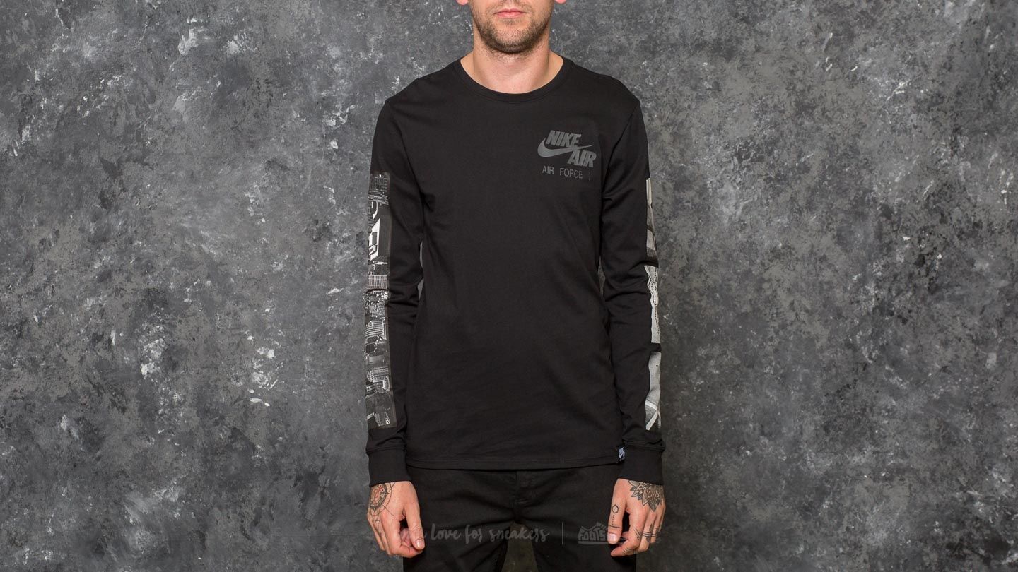 T-shirts Nike Sportswear Air Force 1 Longsleeve Tee Black