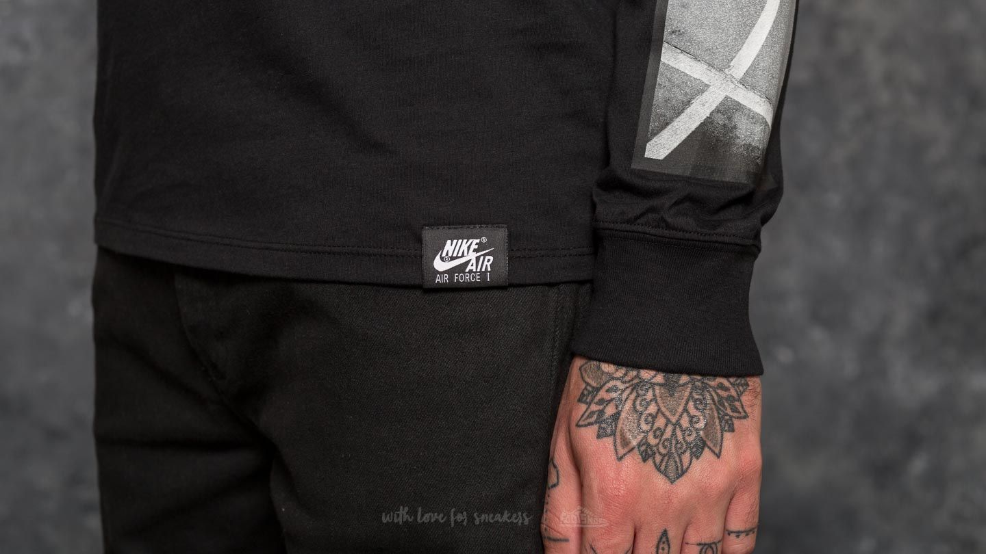 T-shirts Nike Sportswear Air Force 1 Longsleeve Tee Black