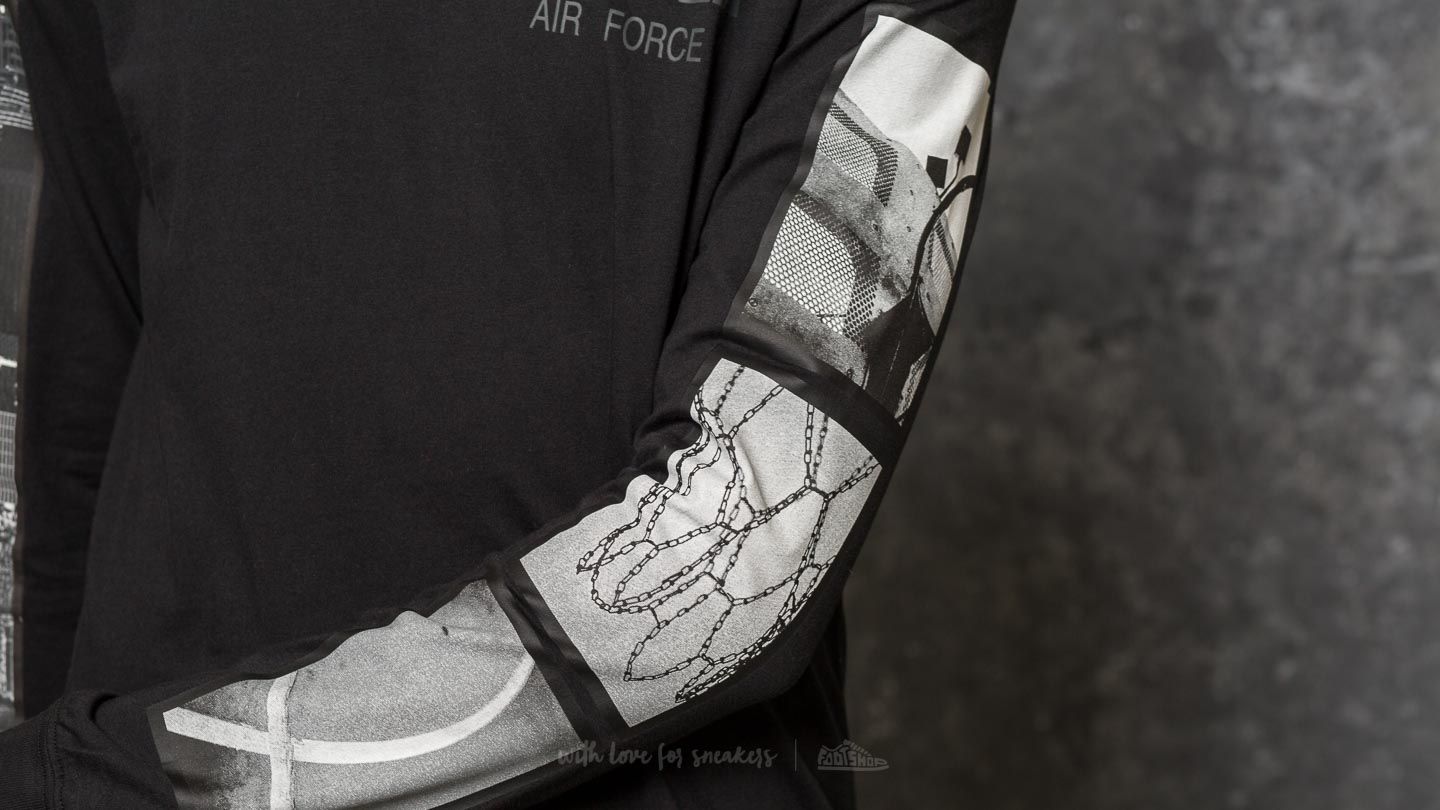 T-shirts Nike Sportswear Air Force 1 Longsleeve Tee Black