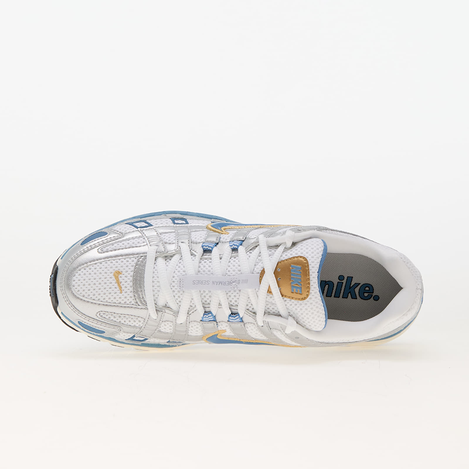 Zapatillas Hombre Nike P-6000 White/ Aegean Storm-Metallic Silver