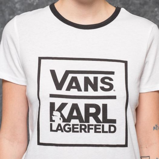 T shirts Vans x Karl Lagerfeld Wm Ringer Tee White Footshop