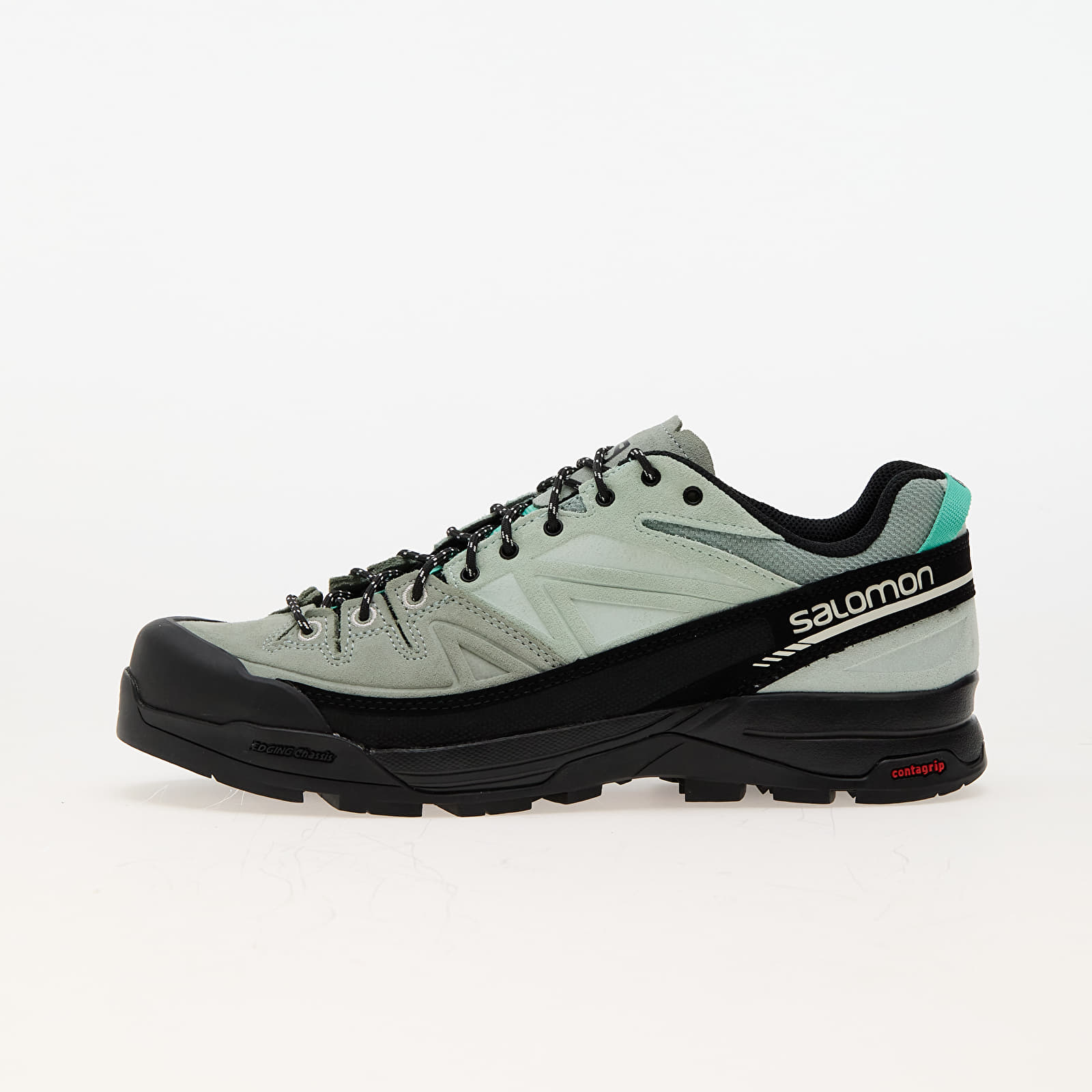 Herren Sneaker und Schuhe Salomon X-Alp Ltr Black/ Green Milieu/ Bay