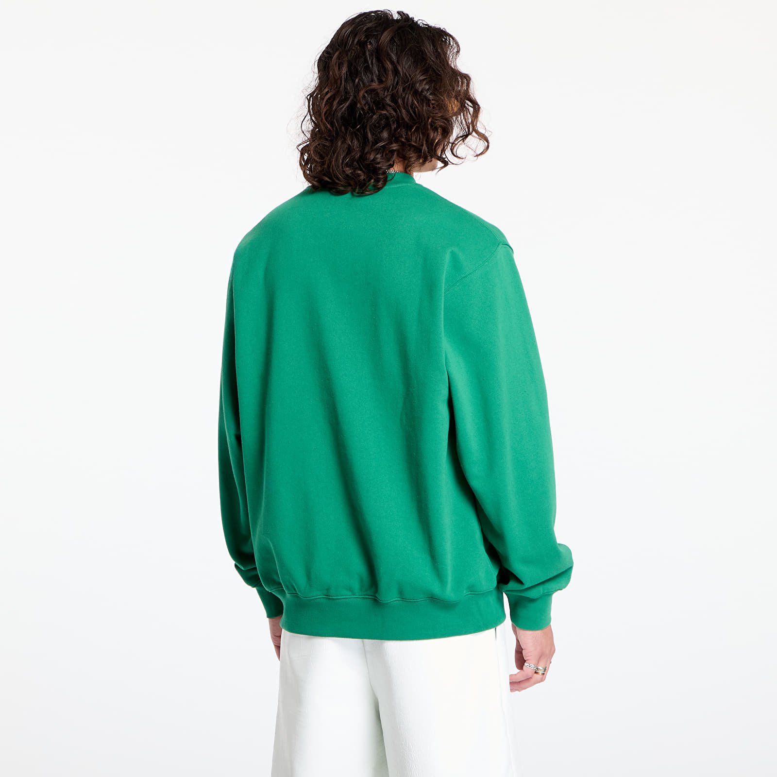 Férfi kapucnis pulcsik Vans Original Standards Varsity Loose Crew Verdant Green