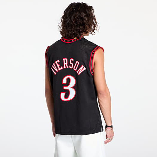 Black allen iverson sixers jersey store