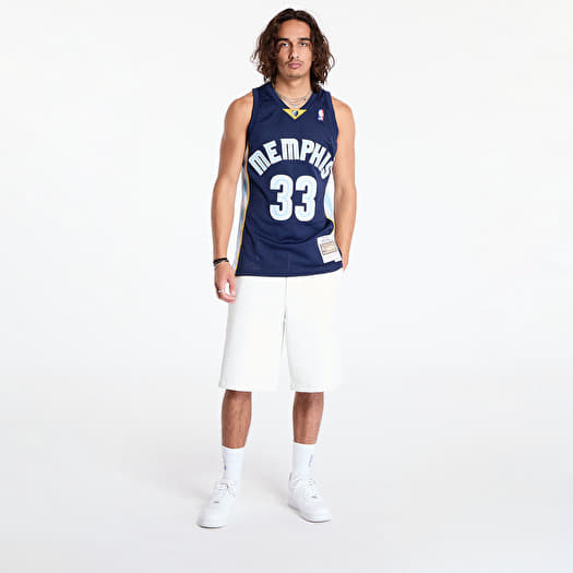Maillots Mitchell Ness Memphis Grizzlies 33 Marc Gasol Dark Jersey Navy Footshop