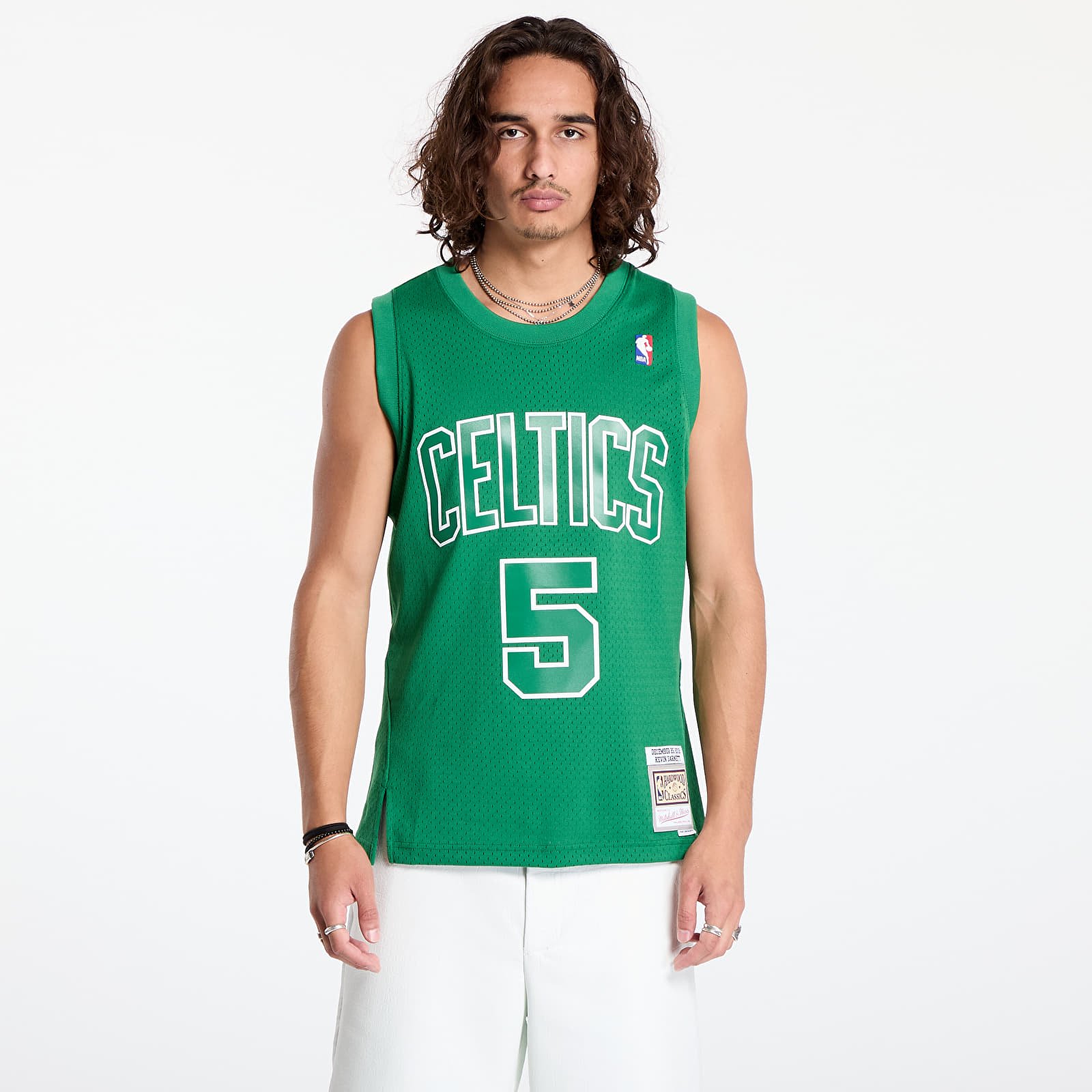 Jerseys Mitchell Ness Boston Celtics 5 Kevin Garnett Day Swingman Jersey Green Footshop