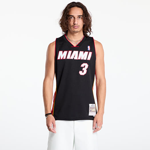 Jerseys Mitchell Ness Miami Heat 3 Dwayne Wade Swingman Jersey Black Footshop
