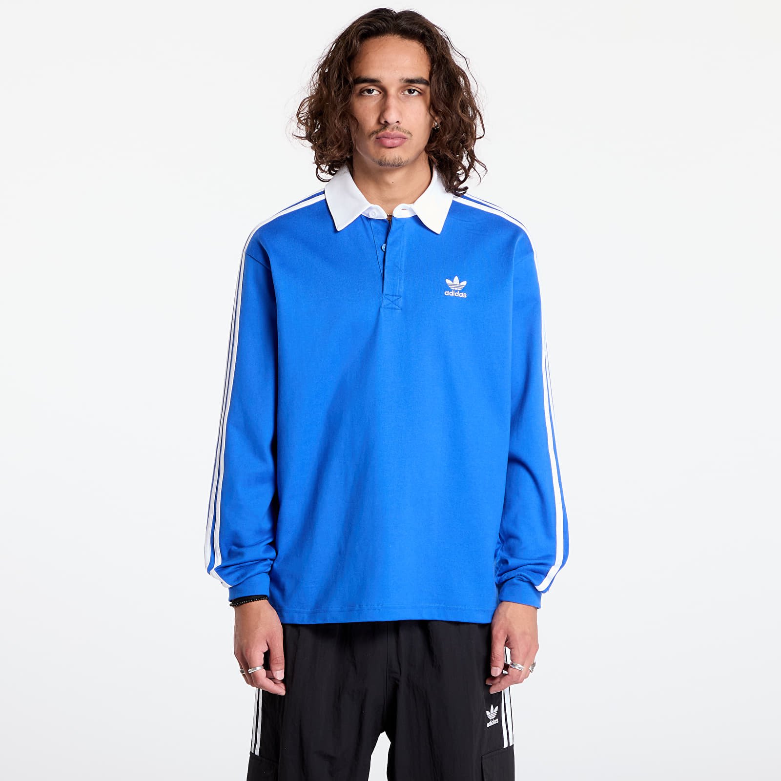 Pólók adidas Adicolor Rugby Polo Blue