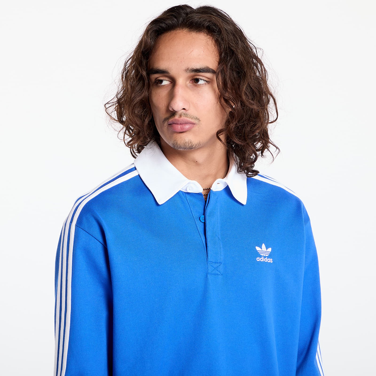 Pólók adidas Adicolor Rugby Polo Blue