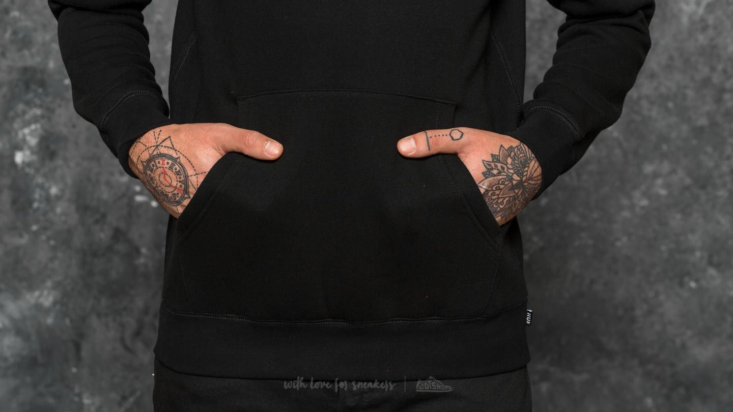Mikiny HUF OG Logo Pullover Hoodie Black
