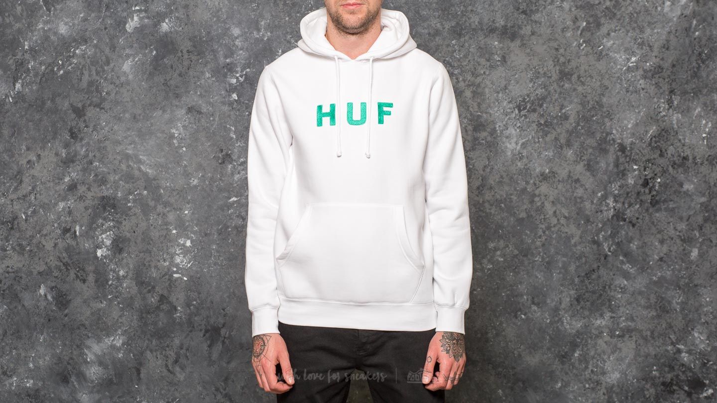 Hoodies and sweatshirts HUF OG Logo Pullover Hoodie White Footshop