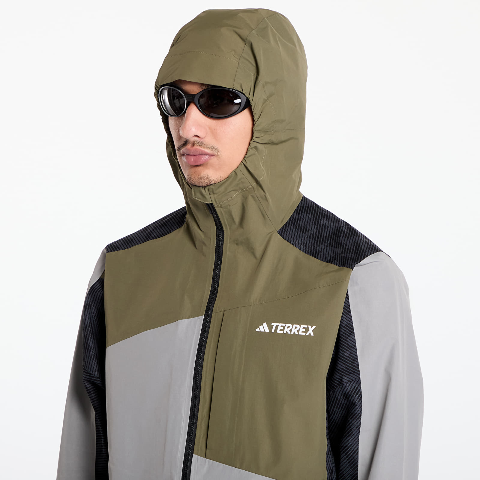Jackets adidas Xperior Hybrid RAIN.RDY Jacket Ch Solid Grey/ Olive Strata/ Carbon