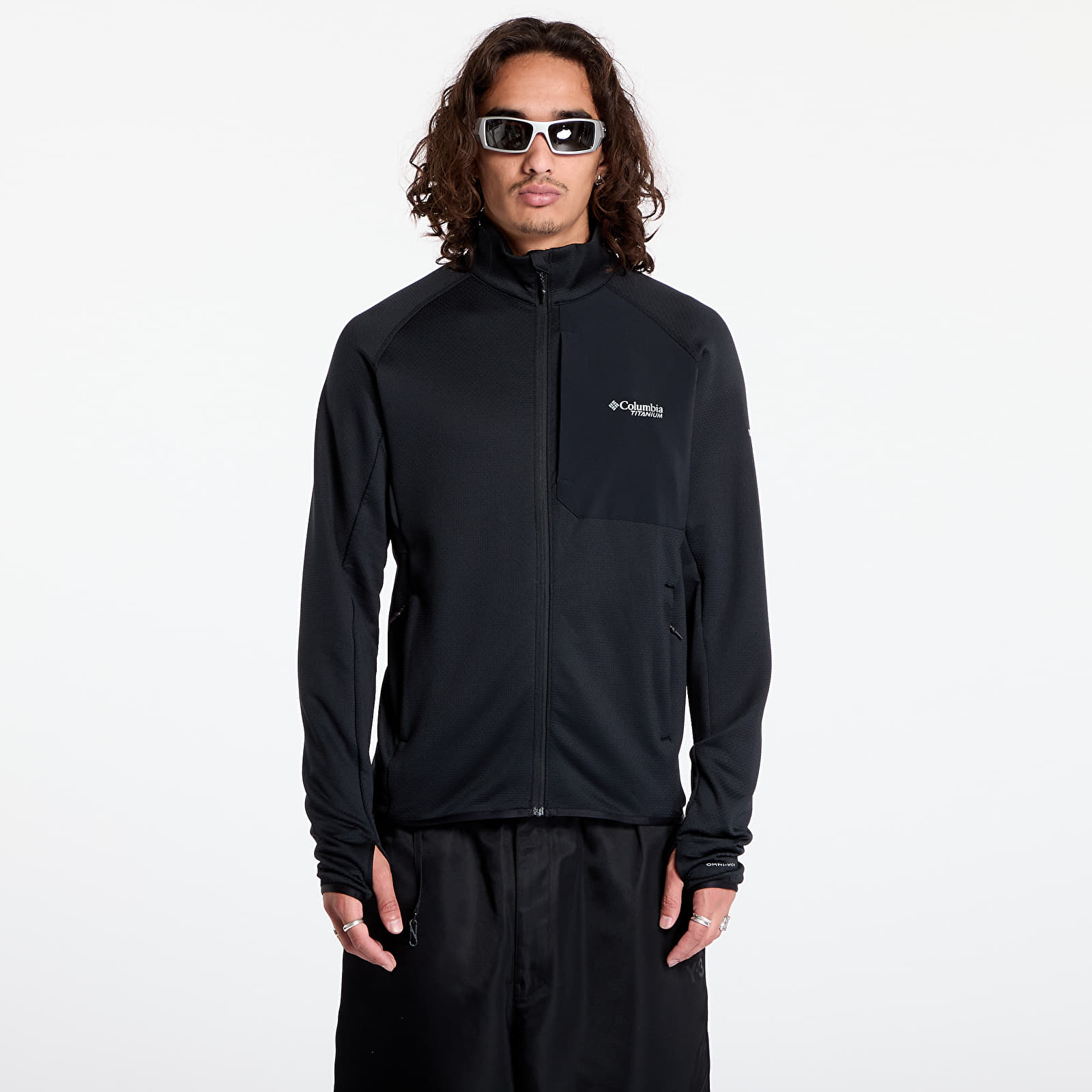 Pánské mikiny Columbia Triple Canyon™ Grid Fleece FZ II Black