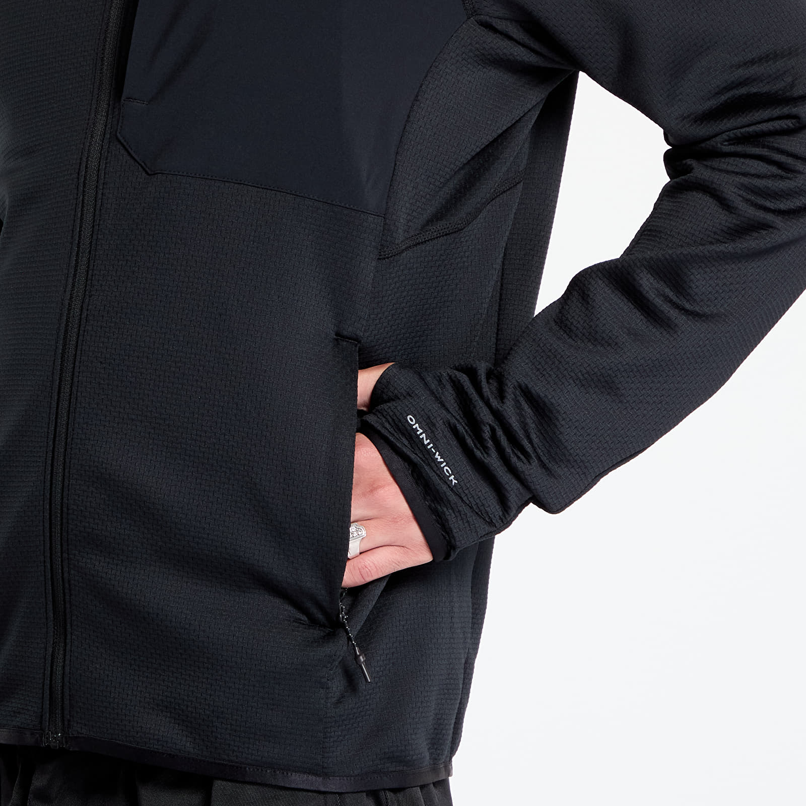 Pánské mikiny Columbia Triple Canyon™ Grid Fleece FZ II Black
