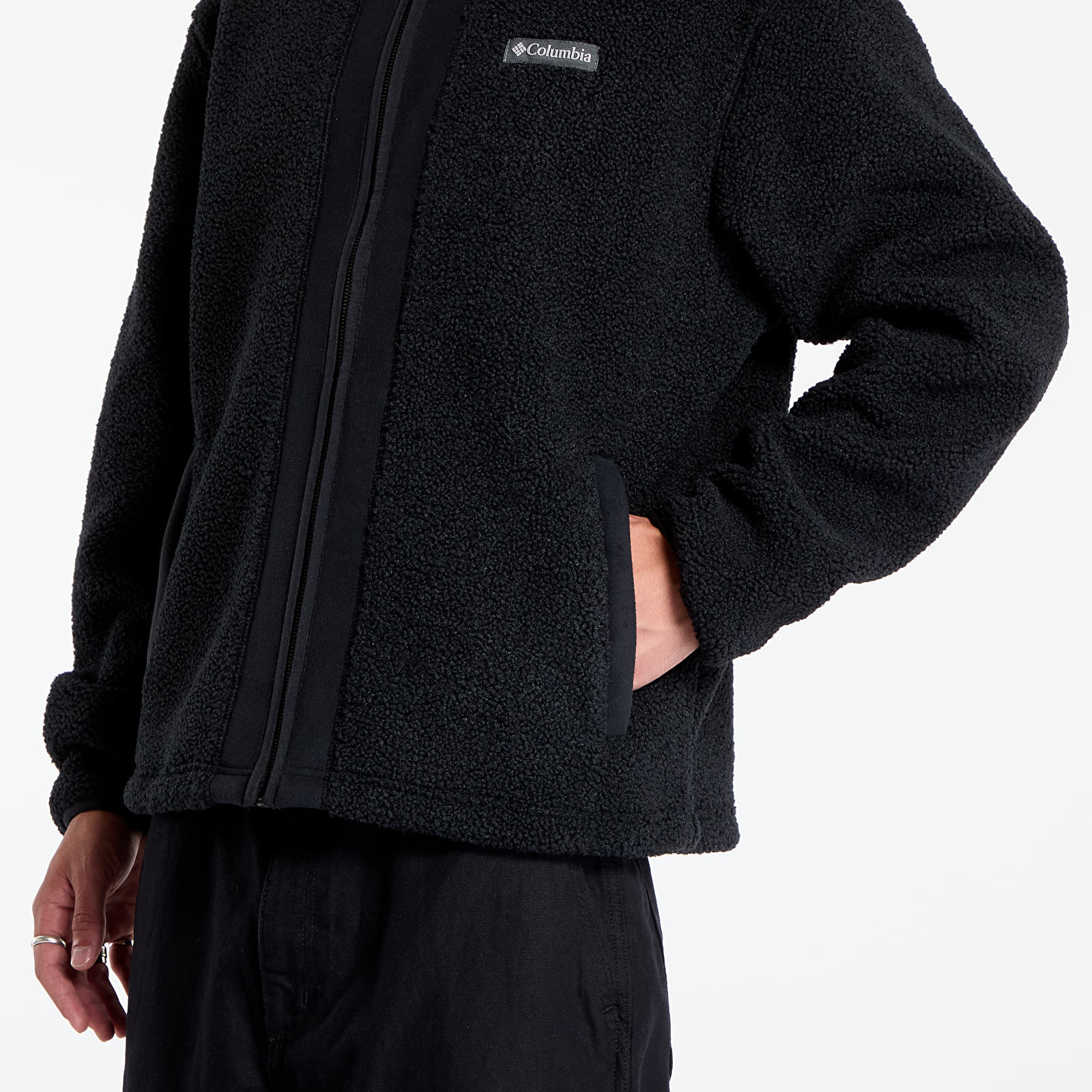 Sudaderas con capucha para hombre Columbia Black Mesa™ Boucle Fleece Black