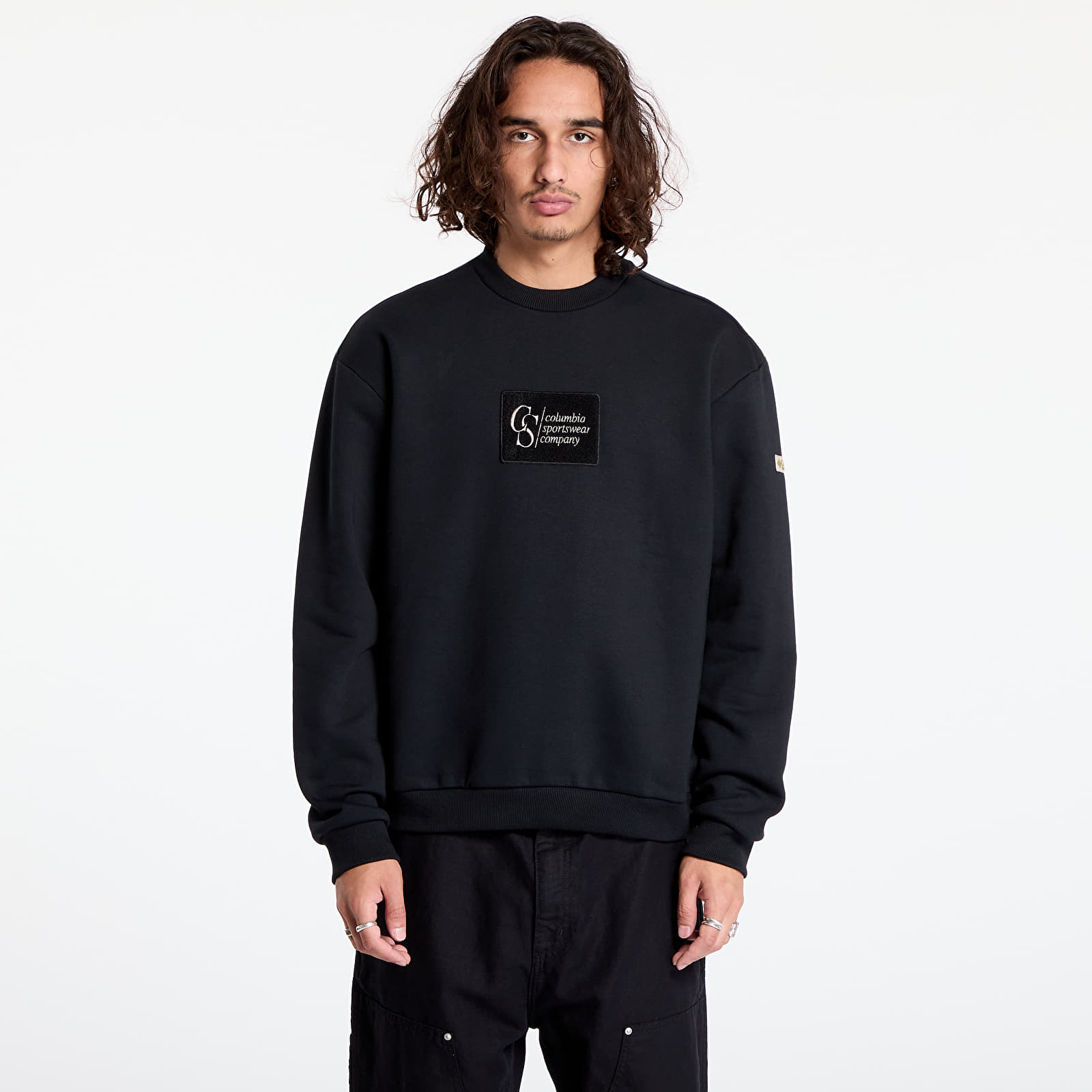 Férfi kapucnis pulcsik Columbia Wallowa™ Fleece Crewneck Sweatshirt Black