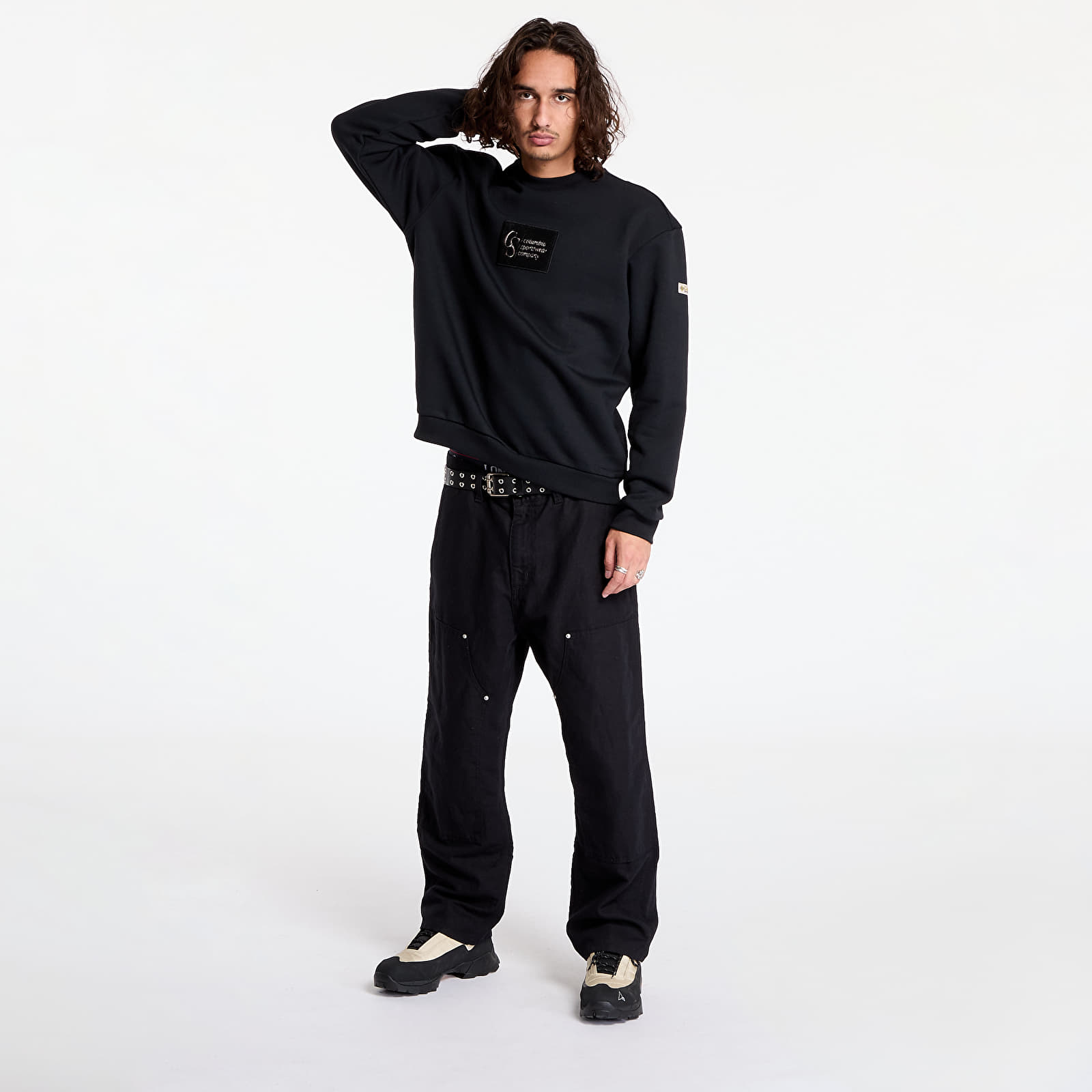 Férfi kapucnis pulcsik Columbia Wallowa™ Fleece Crewneck Sweatshirt Black