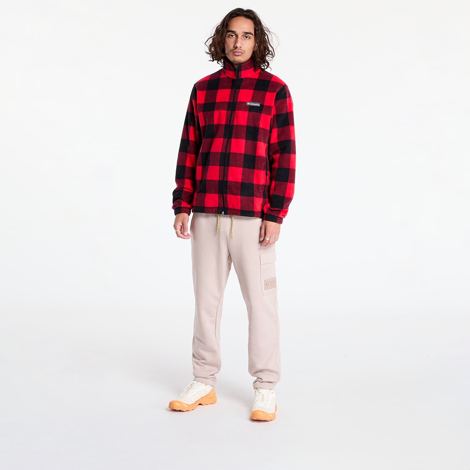 Kapucnis pulóverek és pulcsik Columbia Steens Mountain™ Printed Jacket Mountain Red Check Print