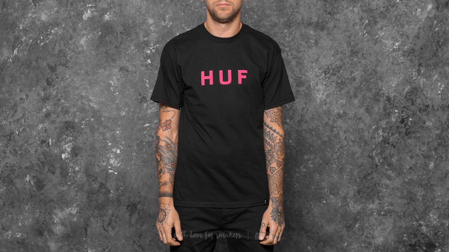 T-shirts HUF Original Logo Tee Black