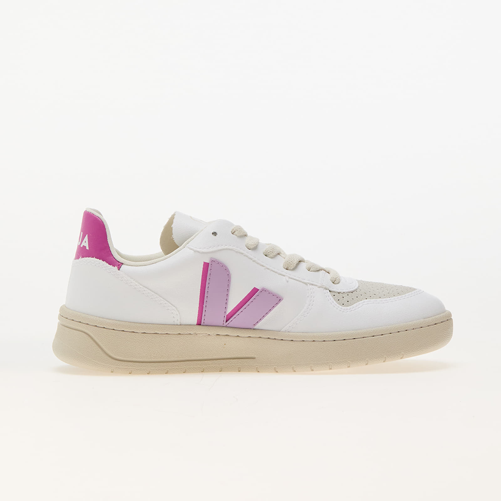 Дамски кецове и обувки Veja W V-10 W II White/ Orchid/ Ultraviolet