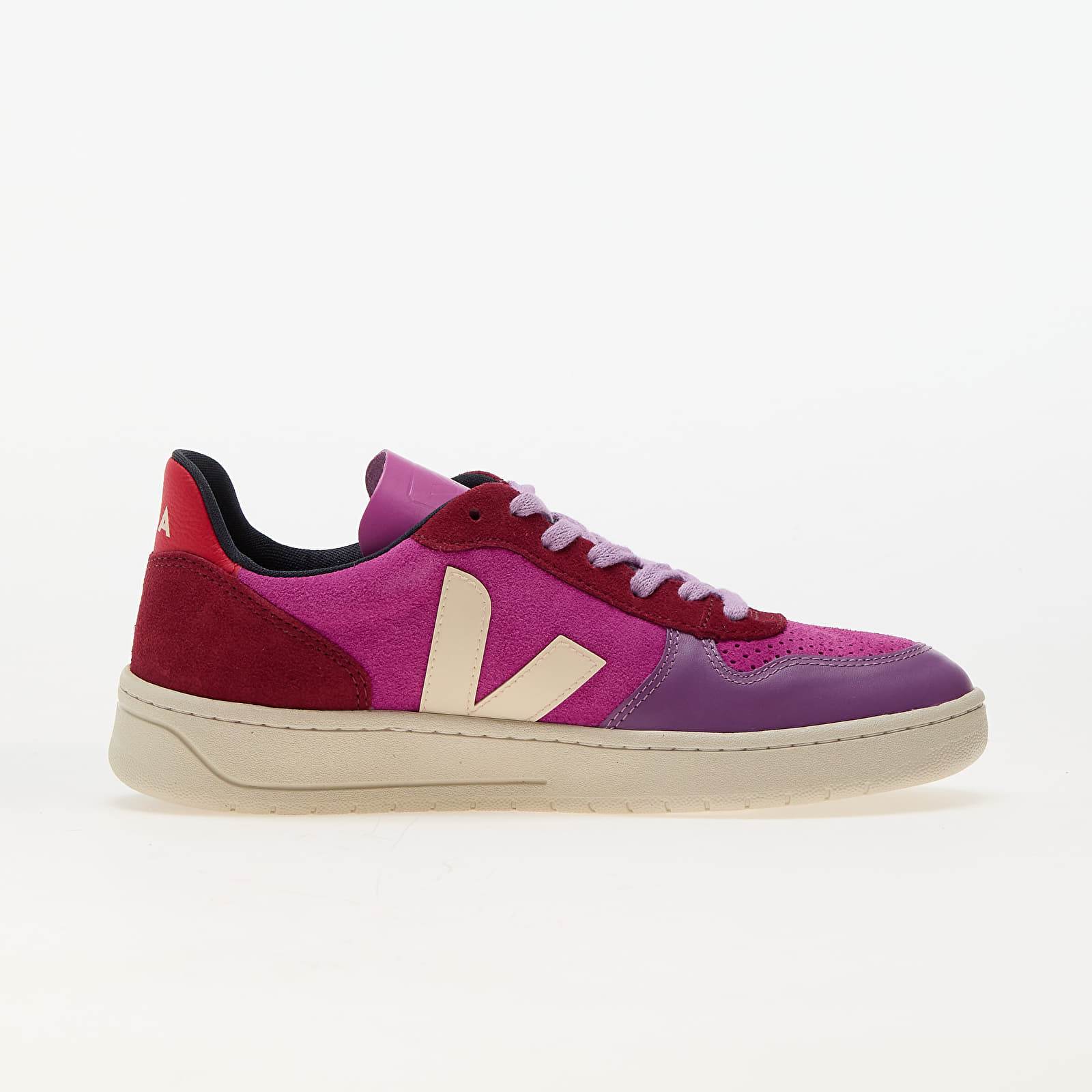 Încălțăminte și sneakerși pentru femei Veja W V-10 Suede Multico-Ultraviolet/ Calcaire