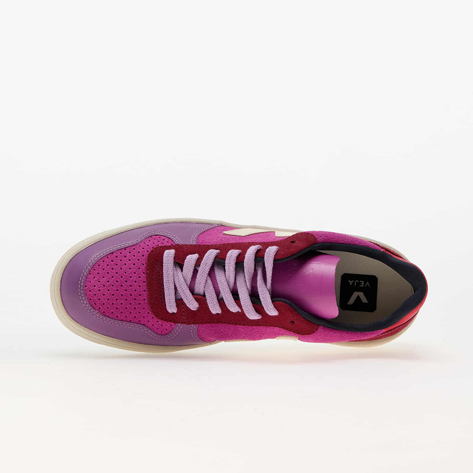 Női cipők Veja W V-10 Suede Multico-Ultraviolet/ Calcaire