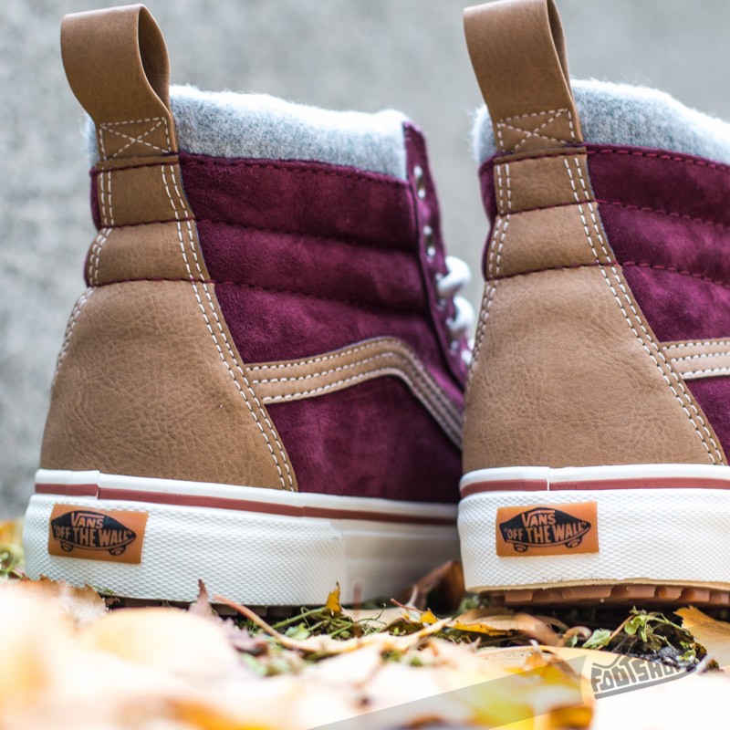 Men s shoes Vans SK8 HI MTE Decadent Chocolate Tobacco Brown