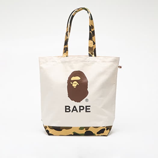 Tasche A BATHING APE 1St Camo Ape Head Tote Bag Ivory