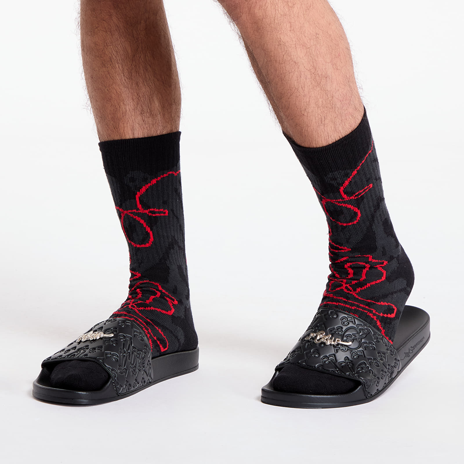 Men's shoes FTSHP Monogram Slides Black