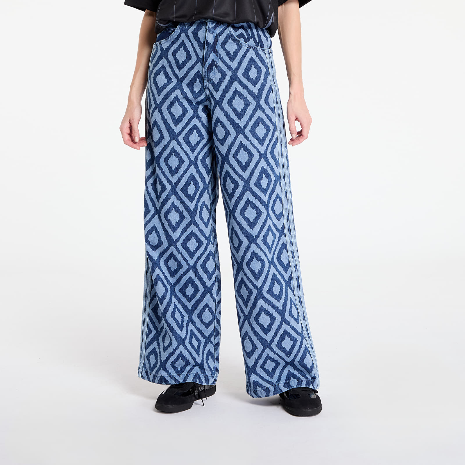 Hosen adidas x Farm Rio Denim Track Pant Medium Blue Denim