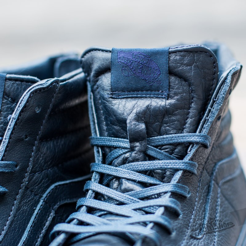 Vans sk8 hi zip online ca boot leather dress blues